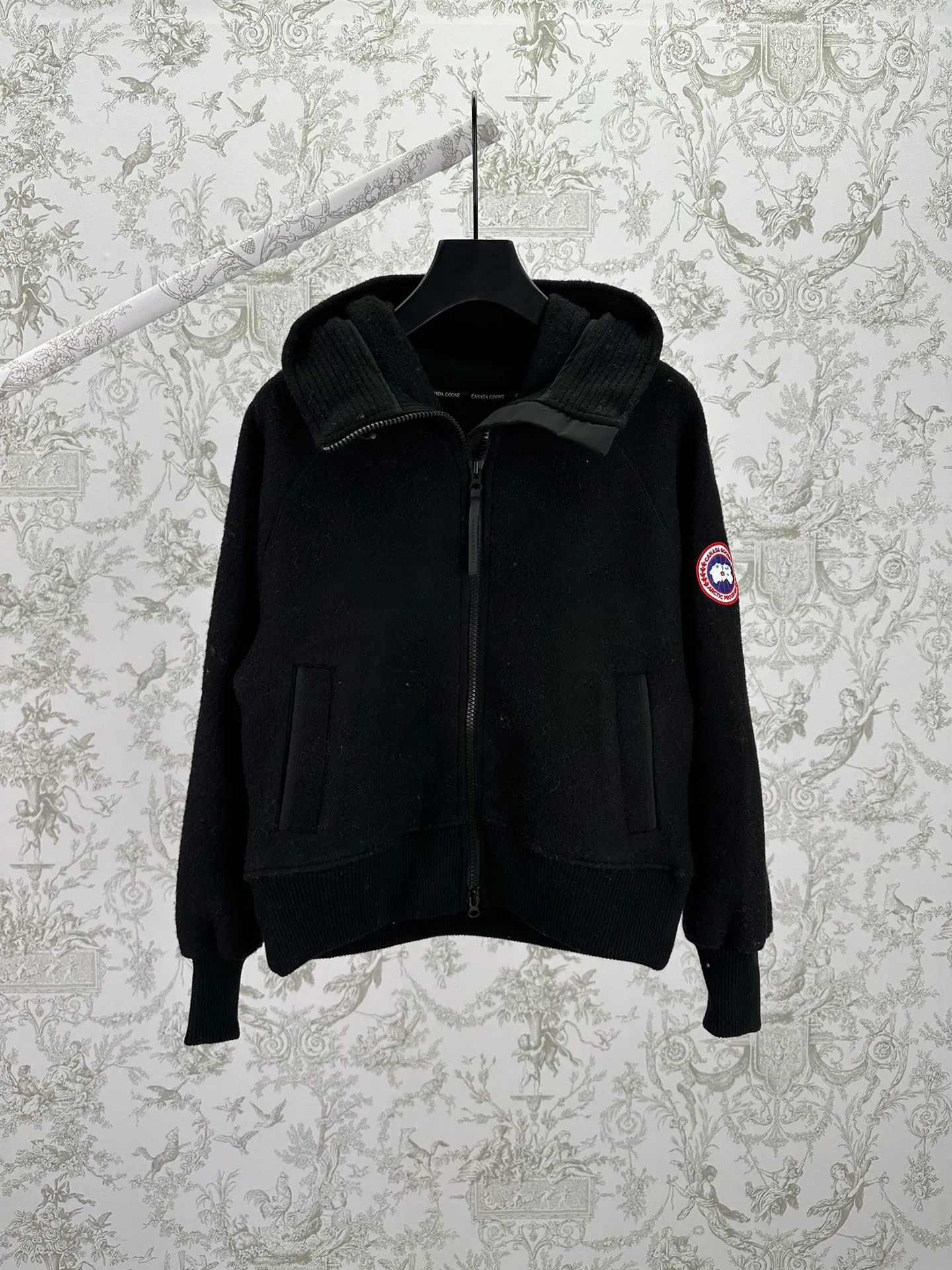 P710 CANDA GOOSE 25ss new hilliwack series wool fleece weatherproof front warm bomber jacket multi-color code number: S.M.L.